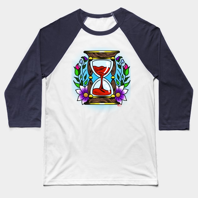 Hourglass Baseball T-Shirt by Glockink